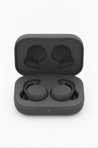 An early dark AI render of the charging case